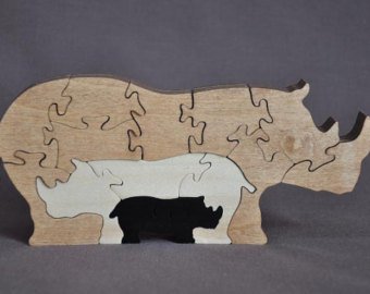 rompecabezas de rinoceronte