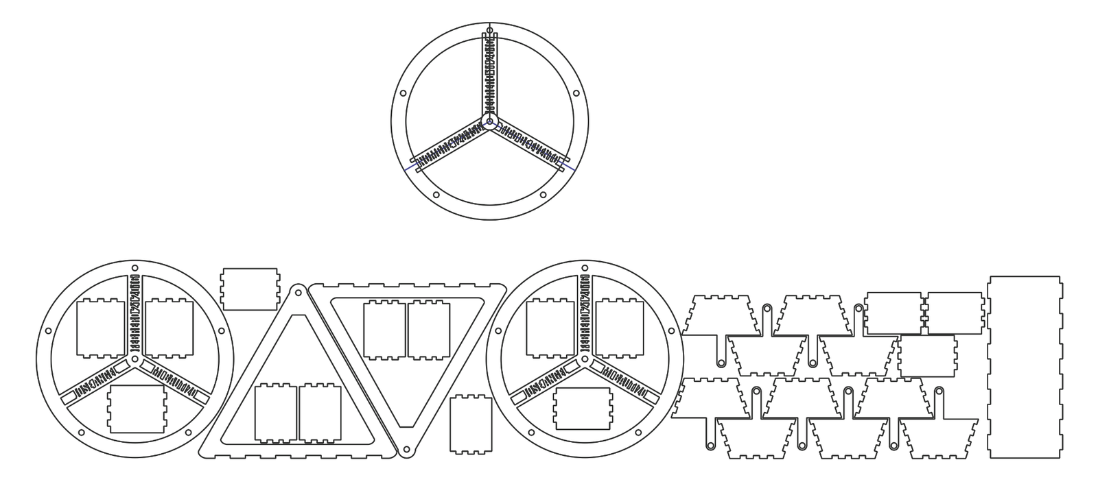 rueda de la fortuna armable