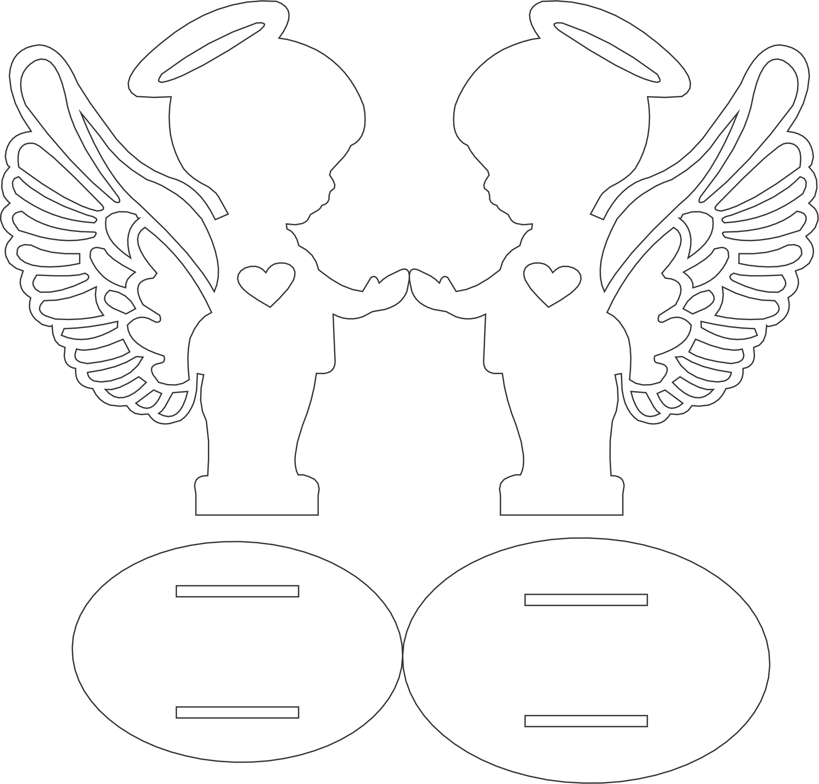 servilletero de ángeles