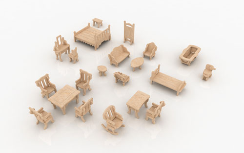 set completo de muebles de casa 2