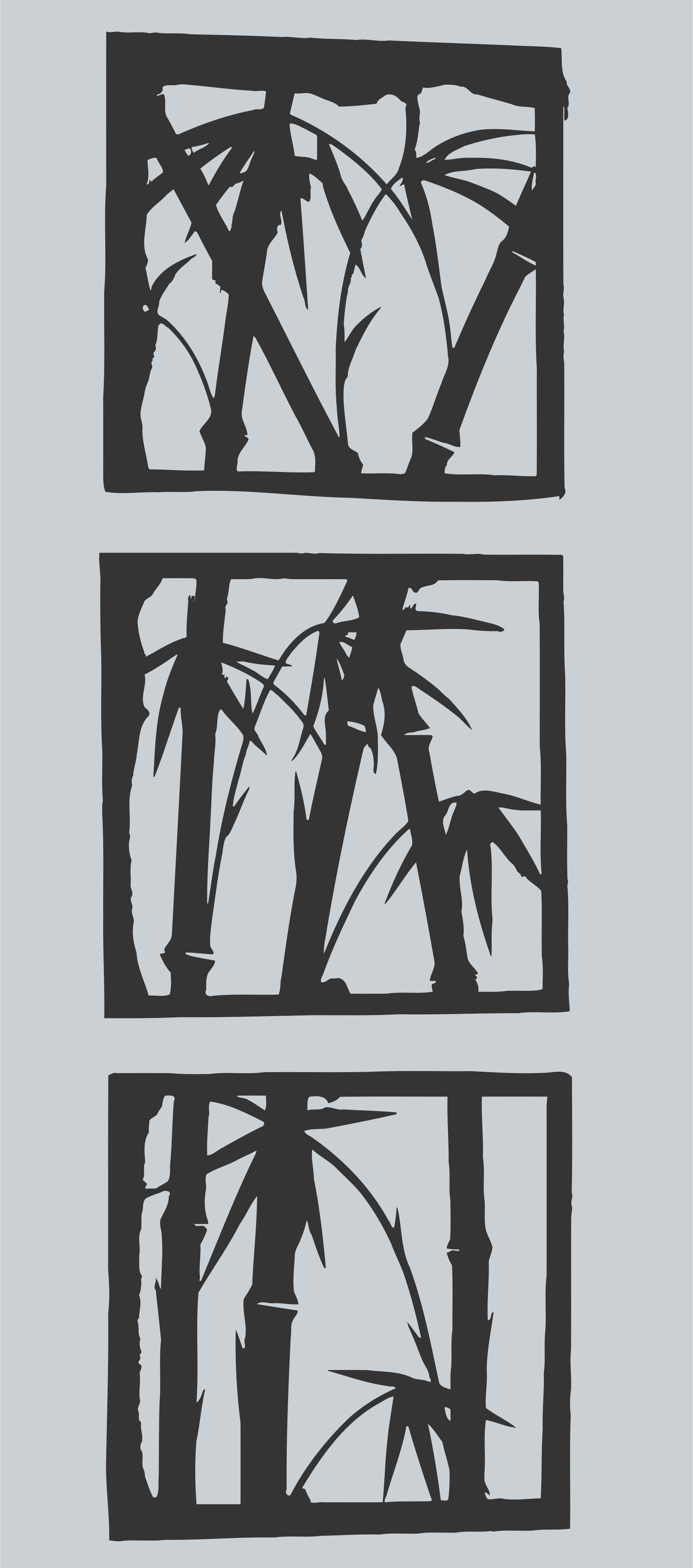 set de 3 cuadros cañas