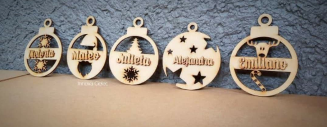 set de 5 esferas personalizables
