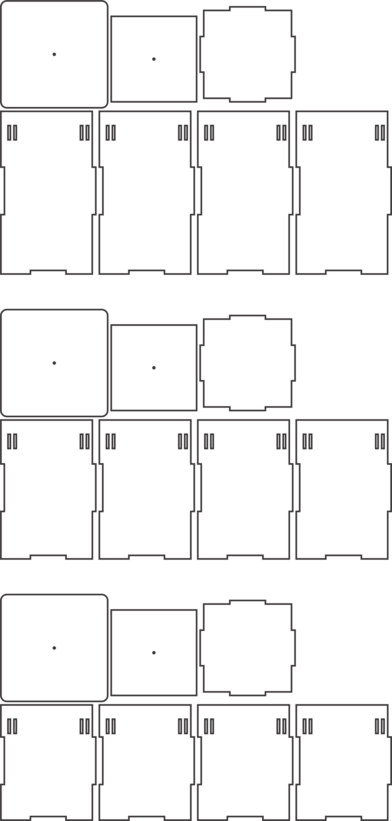 set de cajas rectangulares