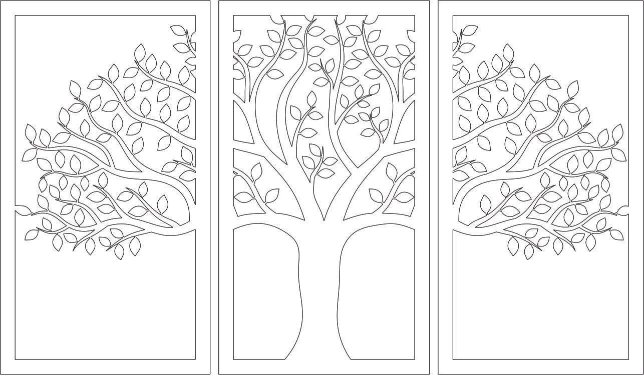 set de cuadros árbol de la vida