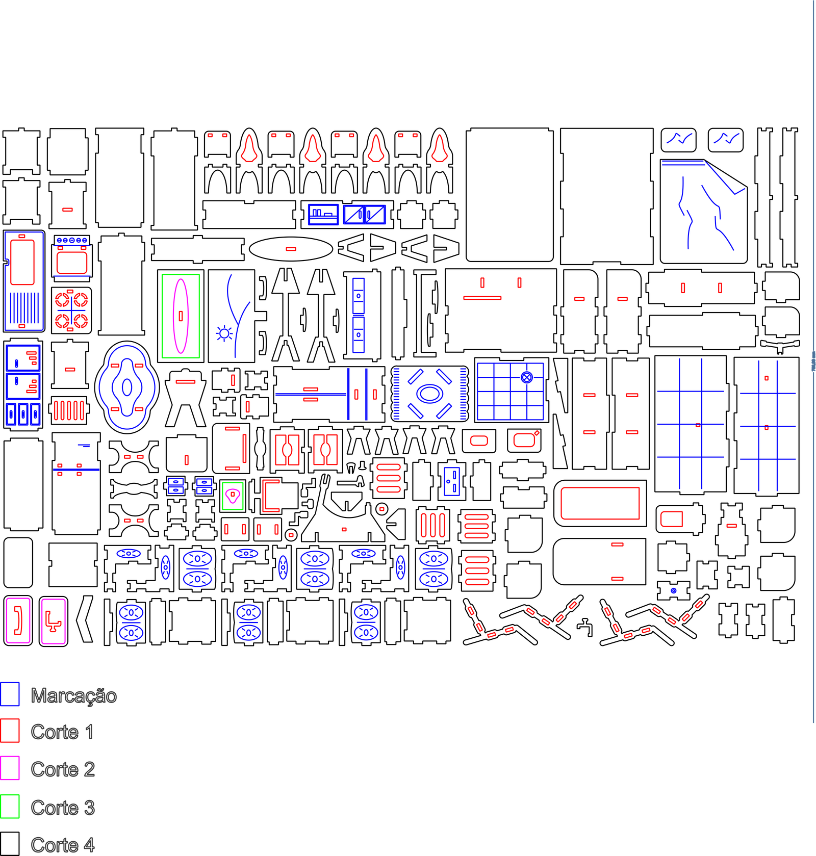 set de mobiliario de casa