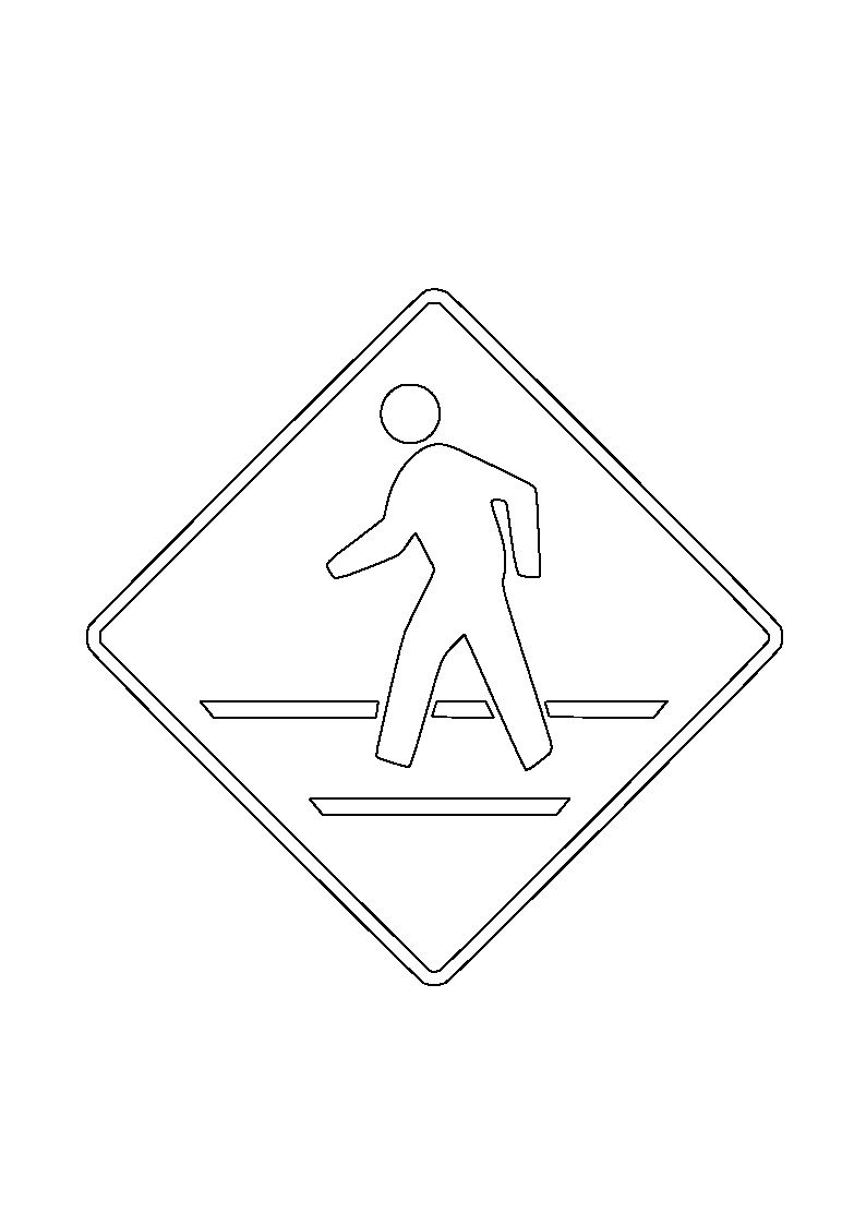 señal de cruce peatonal