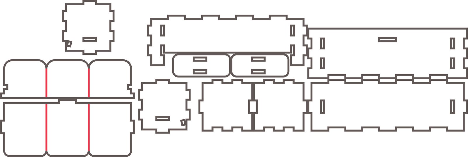 sillón de tres plazas