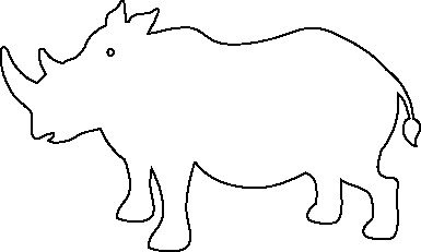silueta rinoceronte