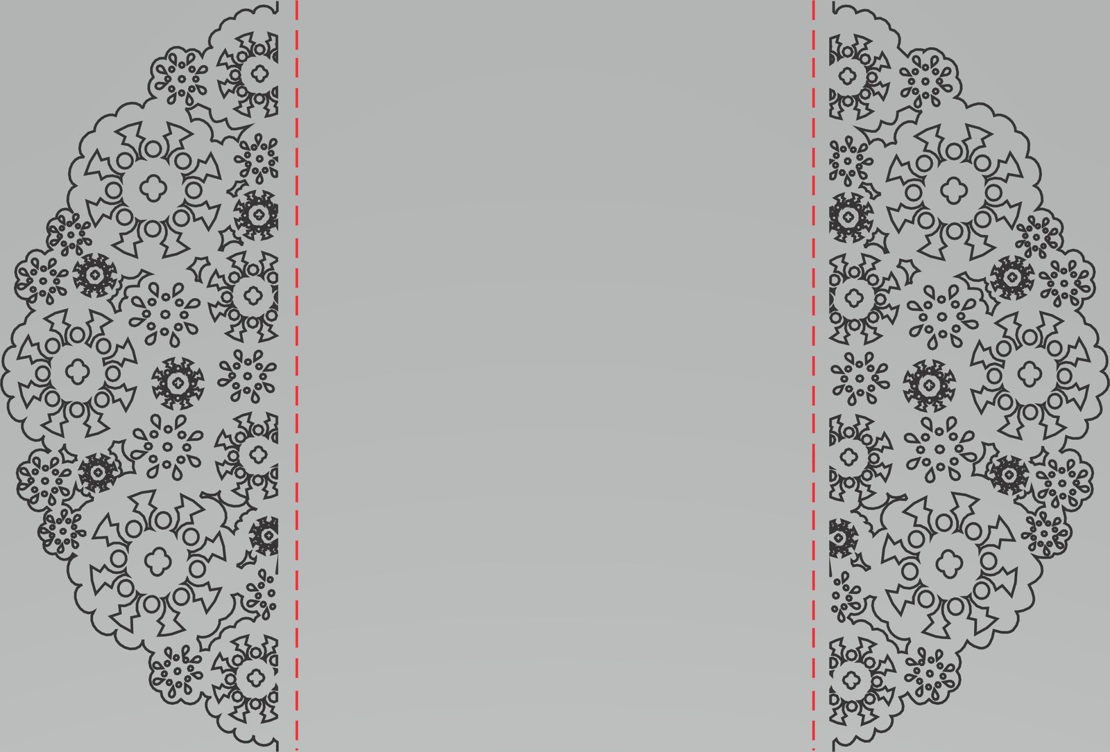 sobre de pestañas semicirculares