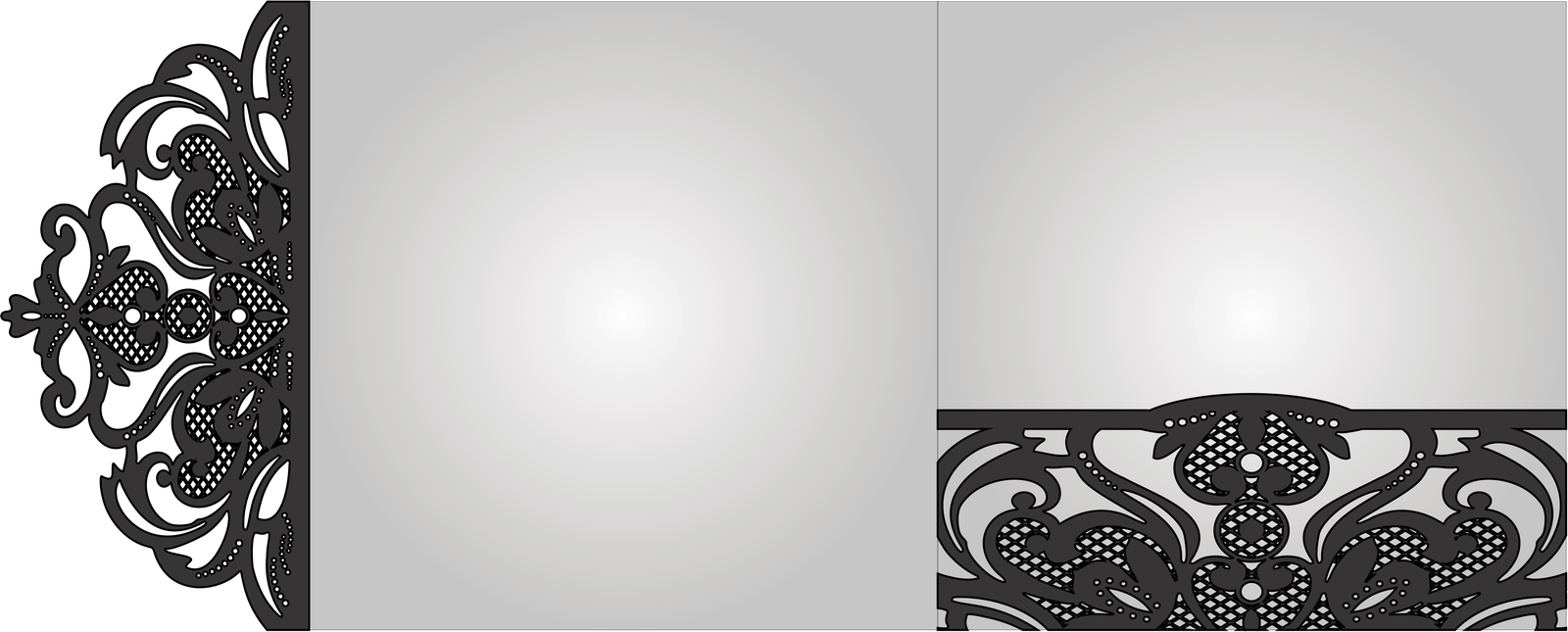 sobre para invitación elegante