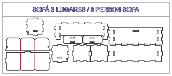 sofá de 3 plazas