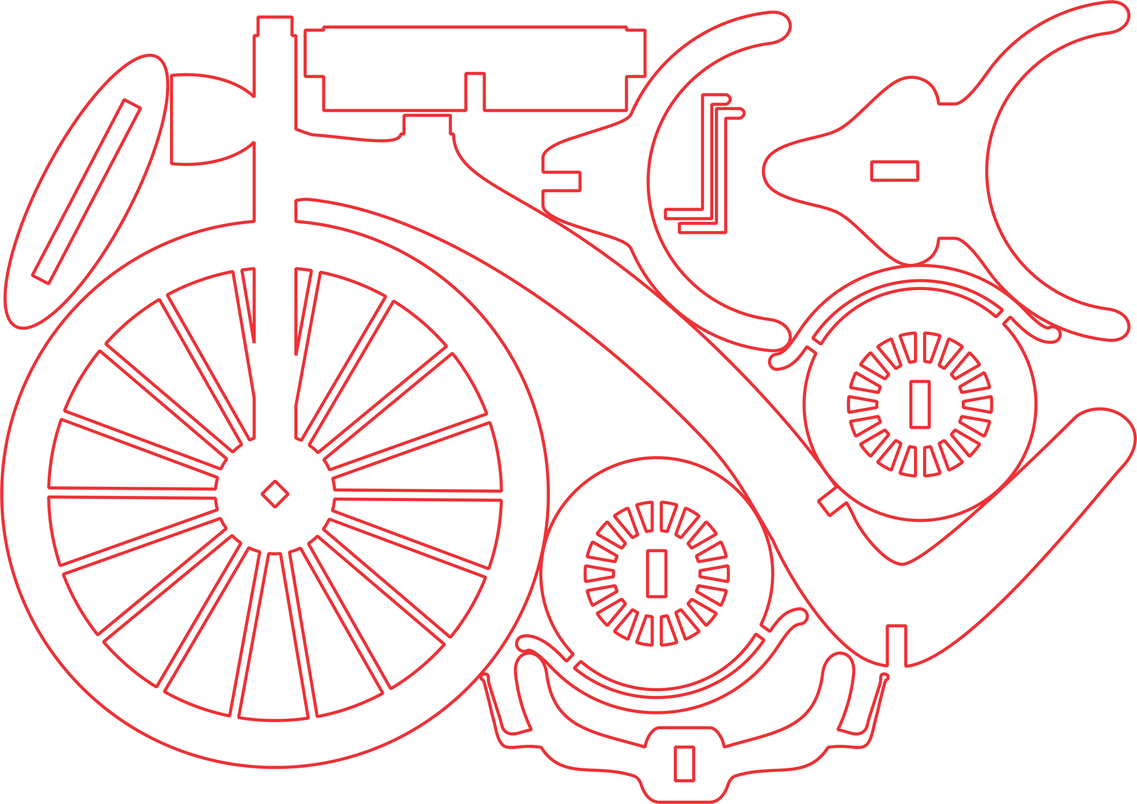 soporte para botella en forma de bicicleta