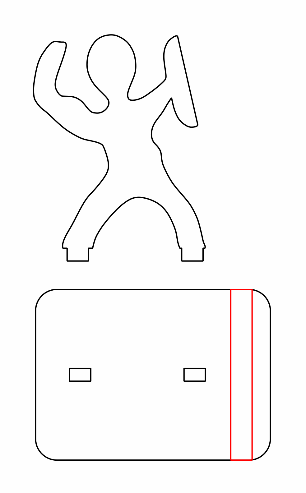 soporte para celular músculos