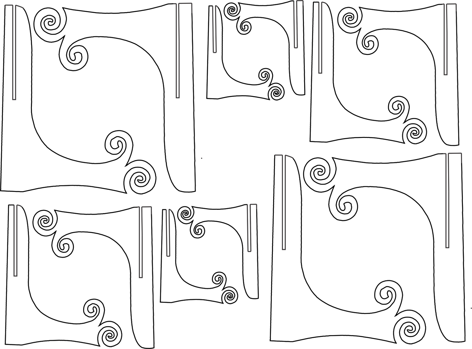 soportes de diferentes tamaños