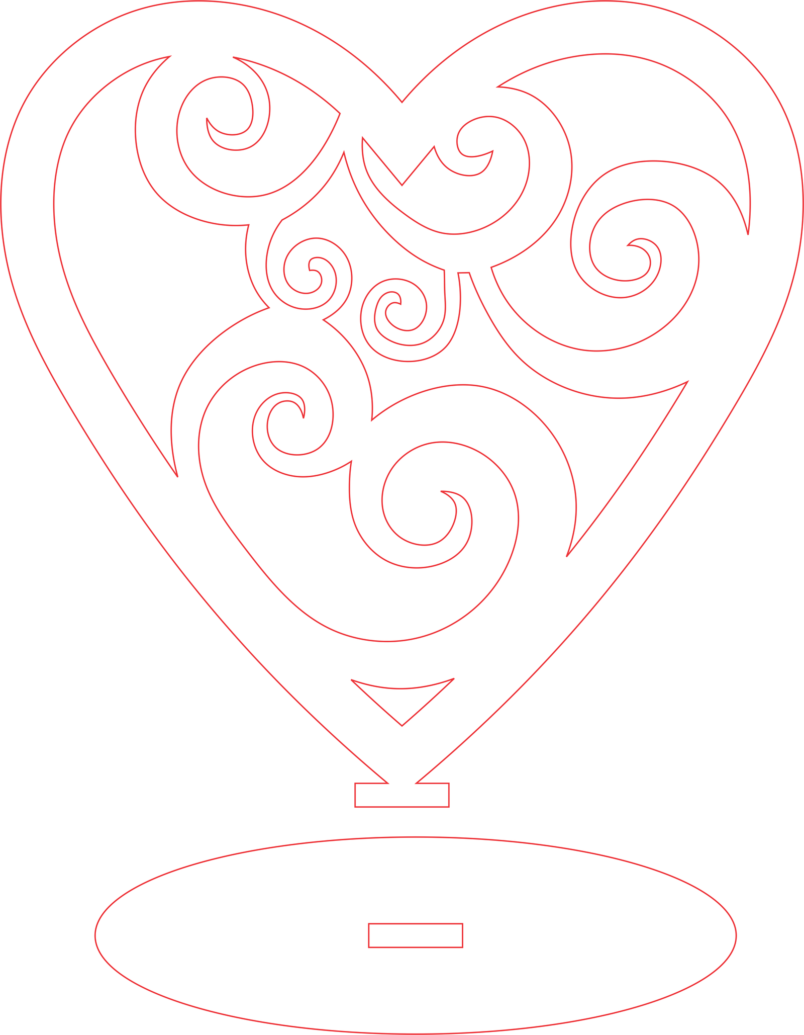 souvenir de corazón espirales 2