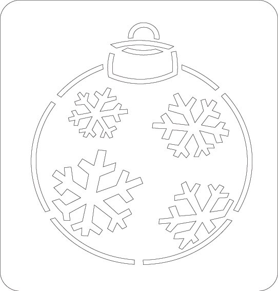 stencil copos de nieve