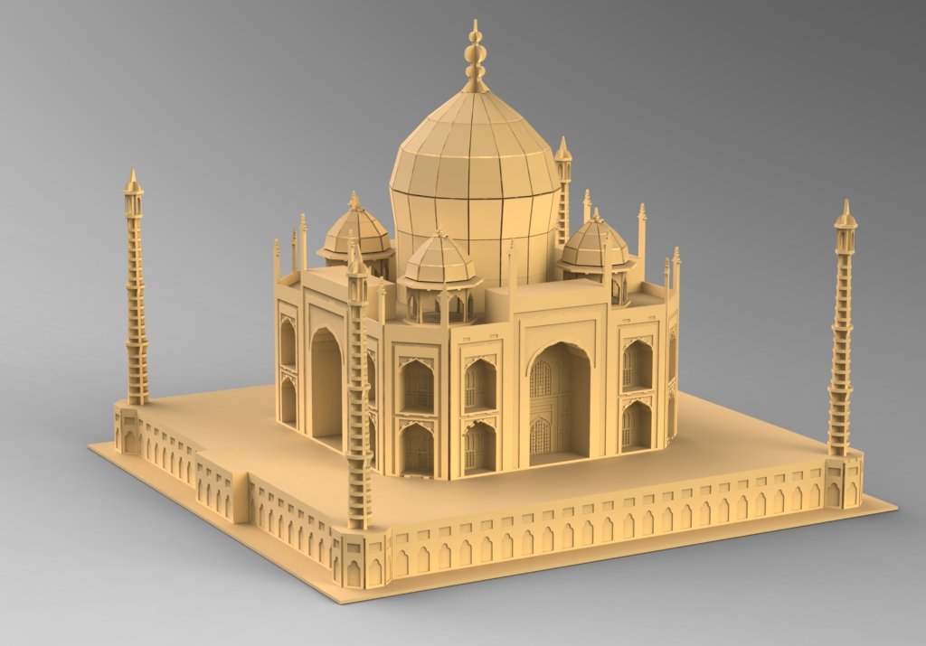 taj mahal 3d completo