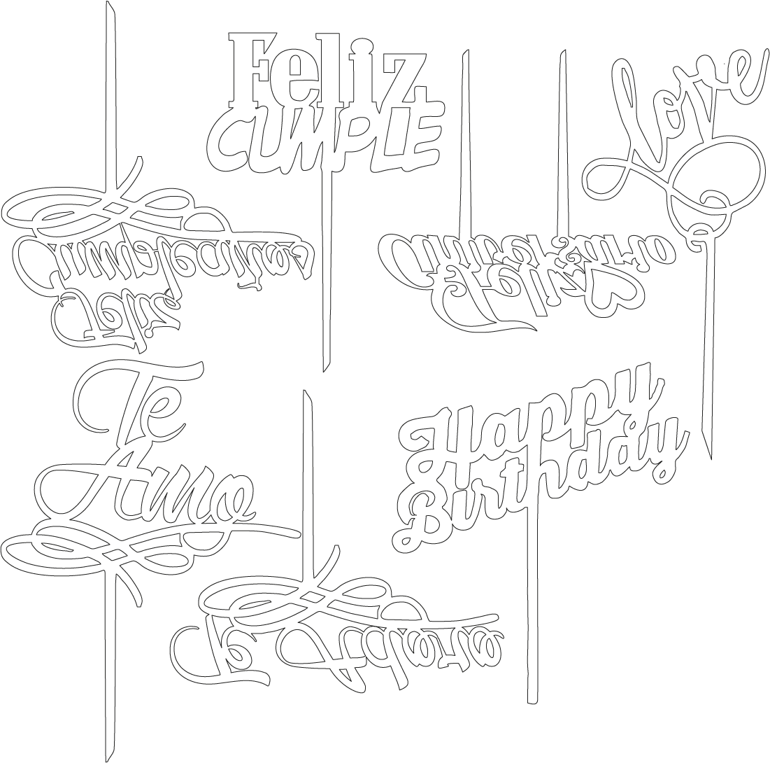 toppers para pasteles