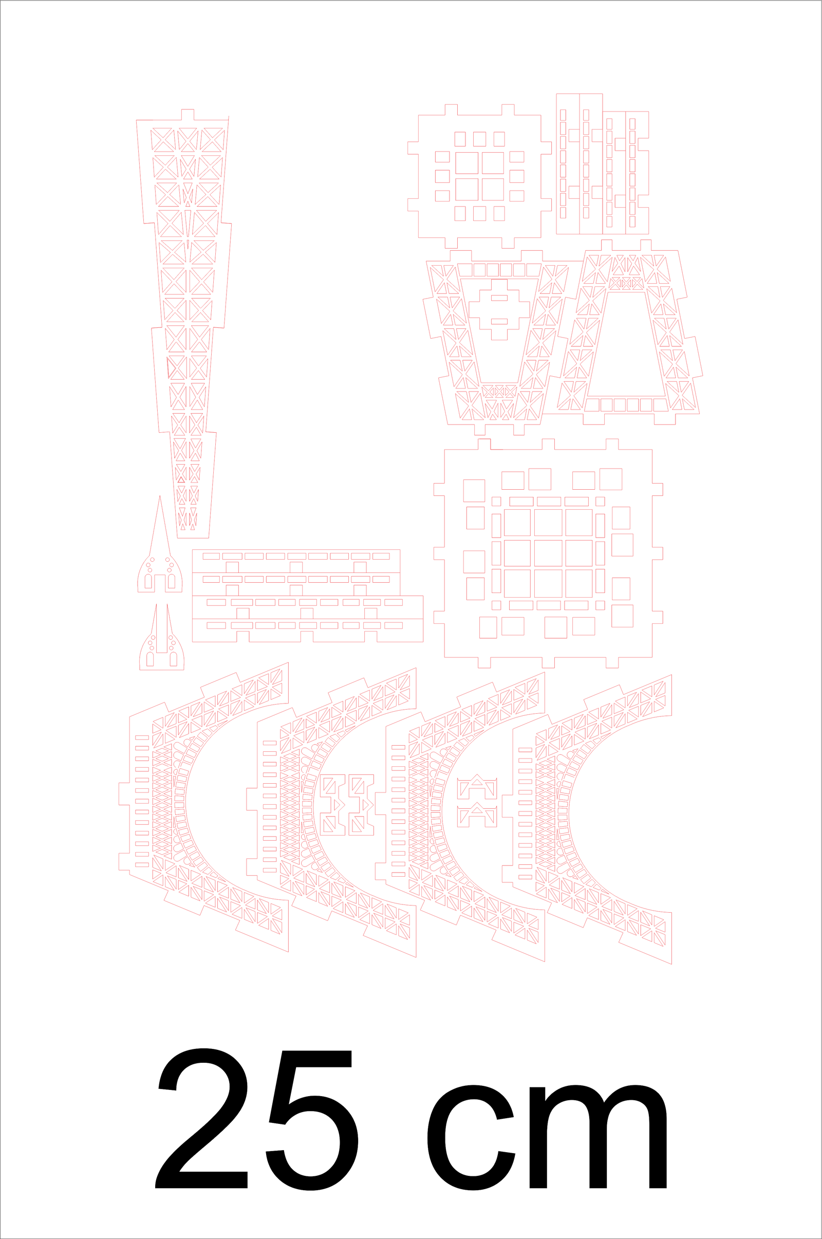 torre eiffel de 25cm