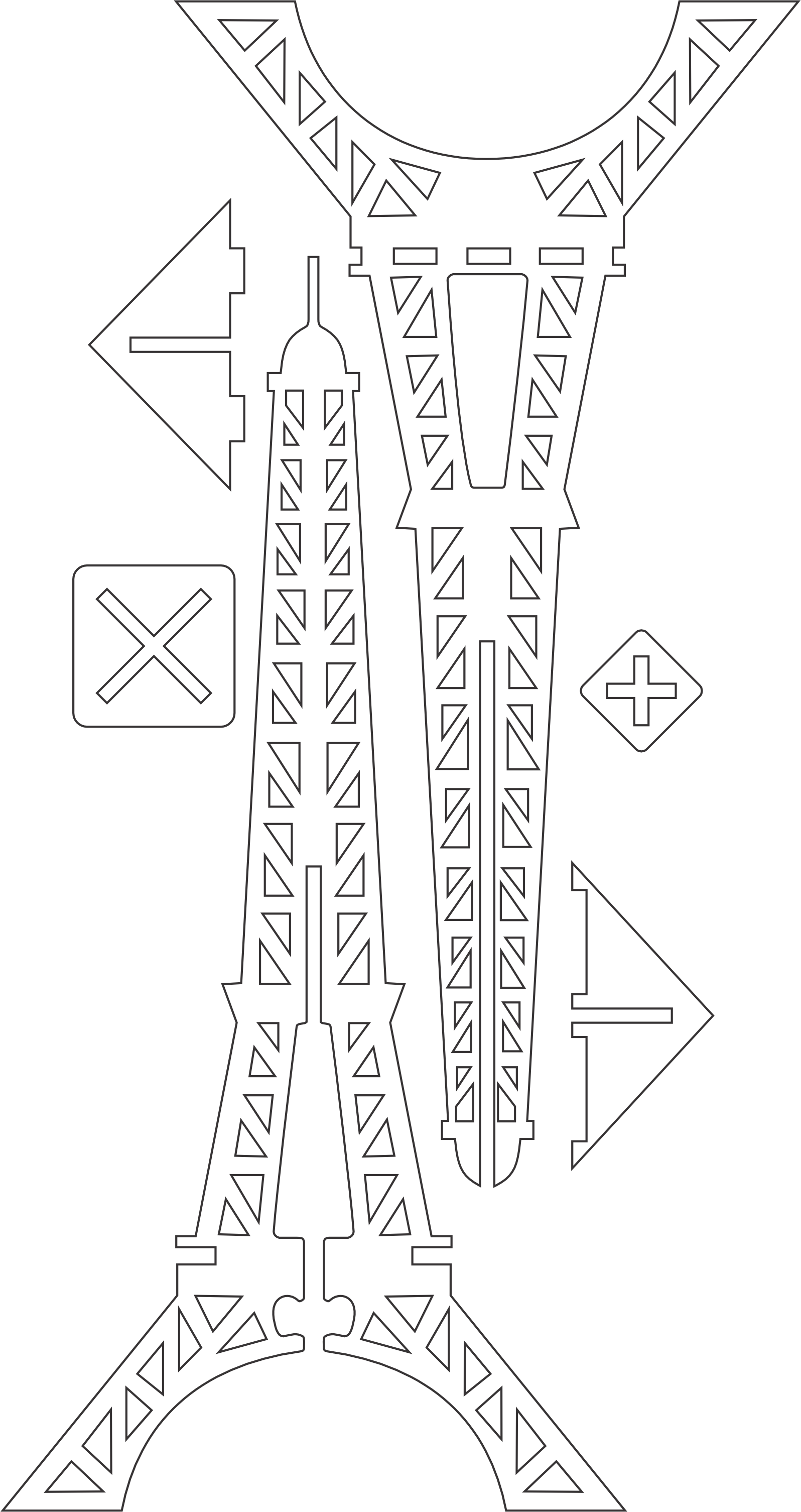 torre eiffel de dos planos