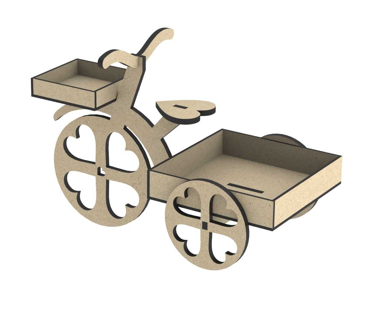 triciclo de corazones