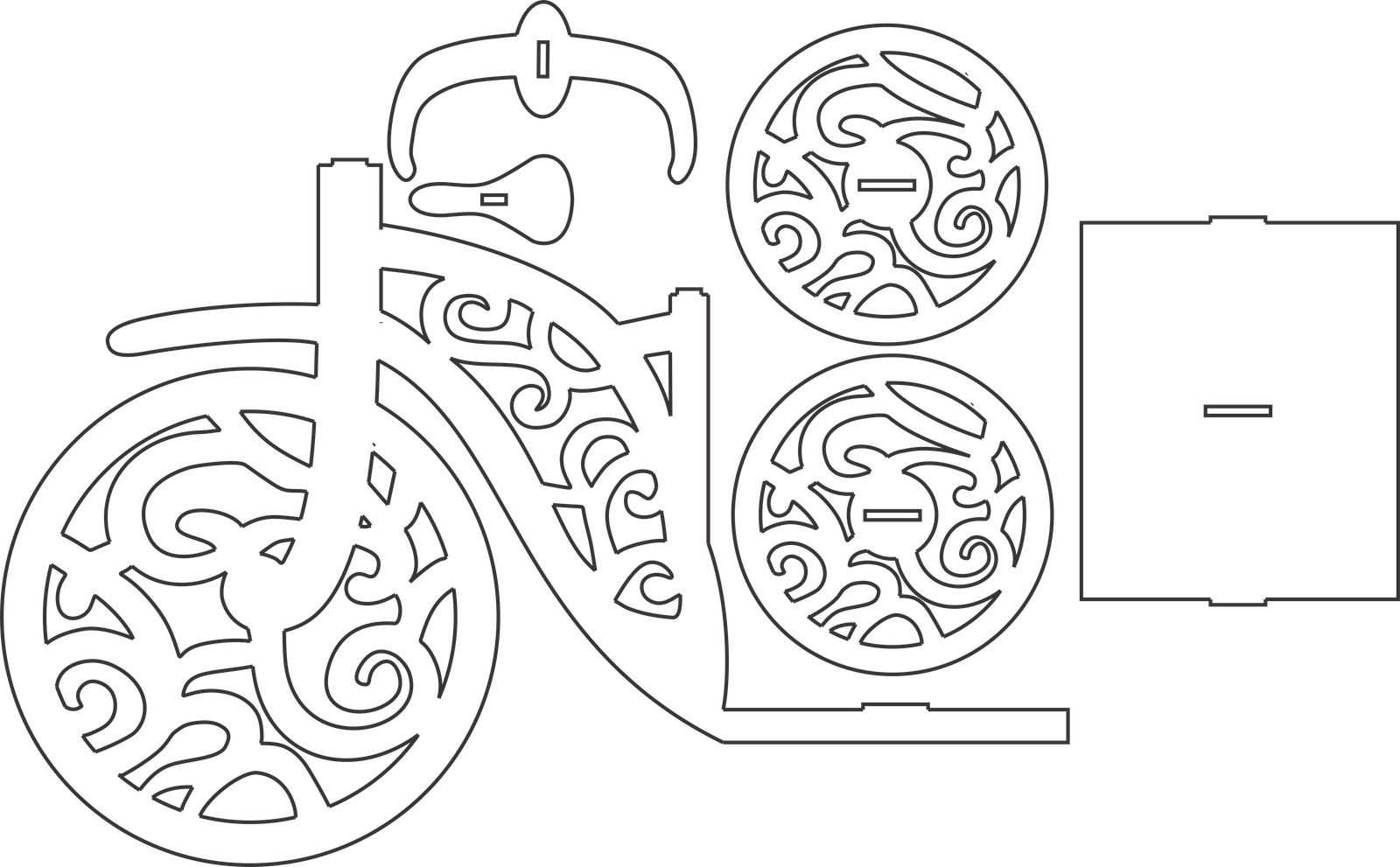 triciclo de espirales