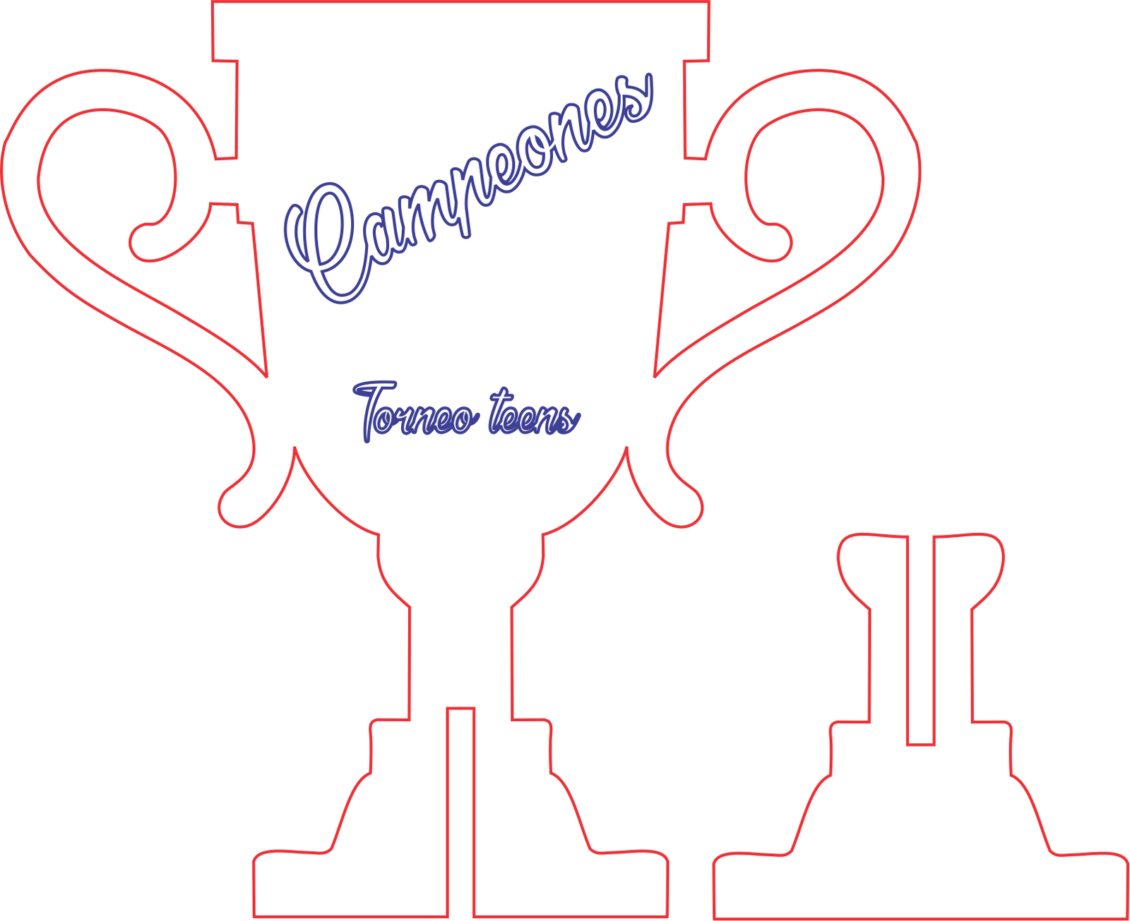trofeo bidimensional