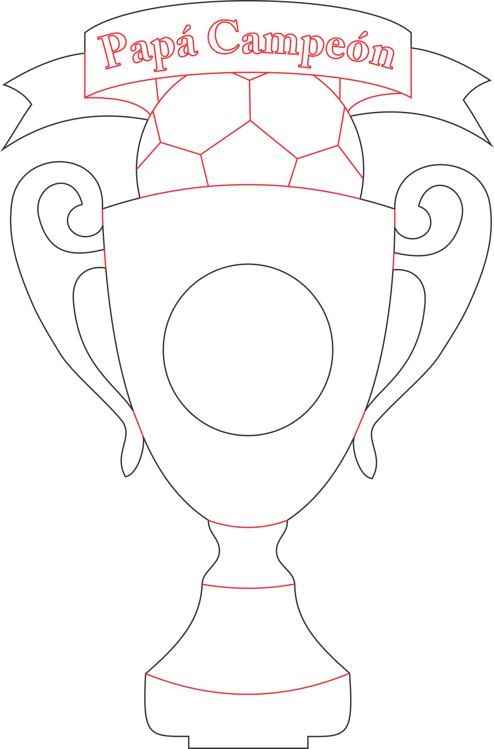 trofeo con balón