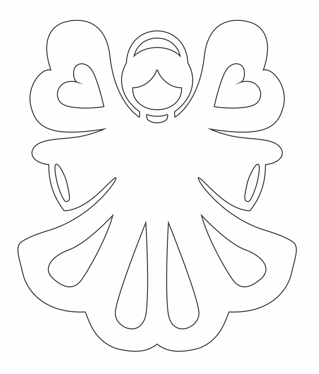 ángel alas de corazón