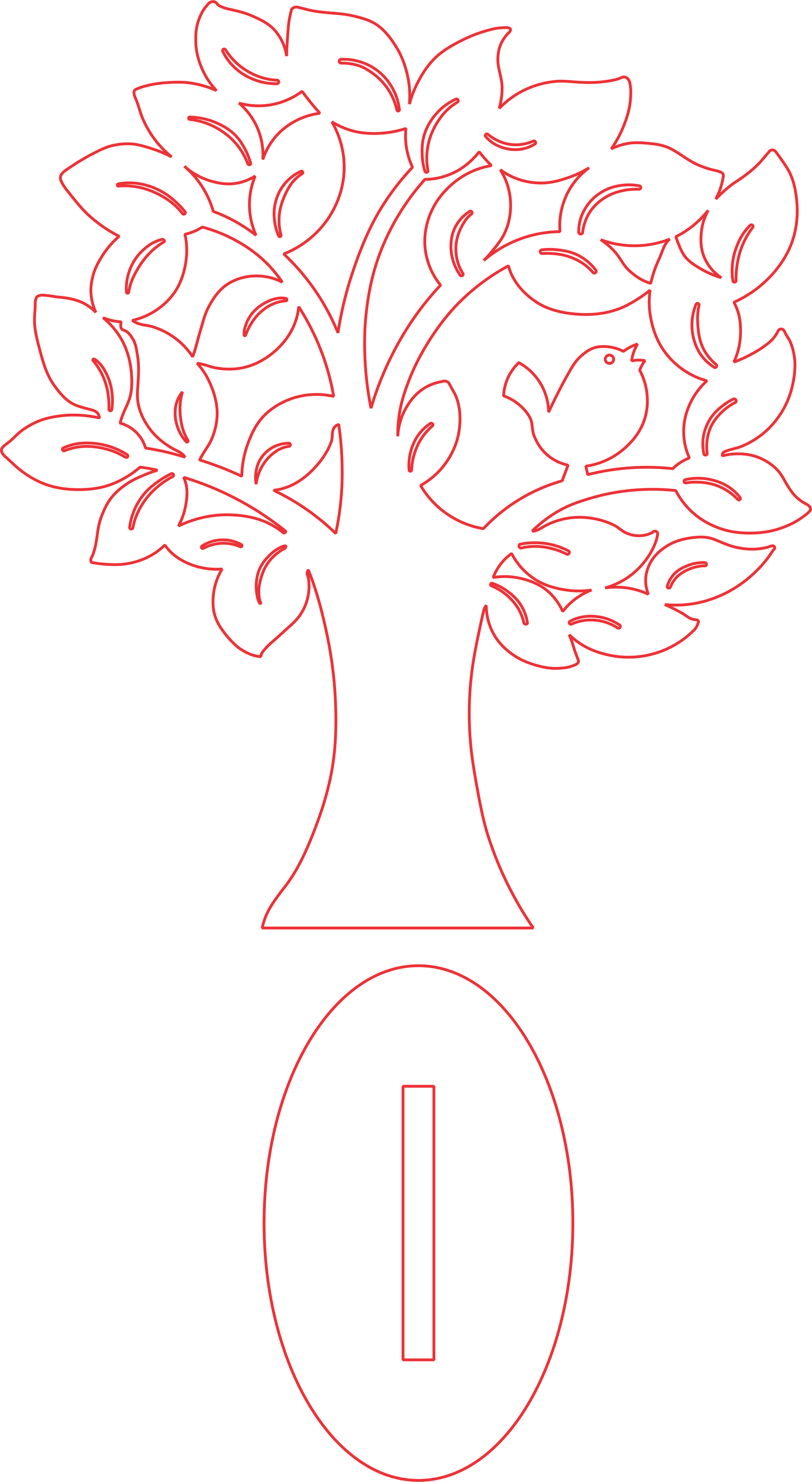 árbol con ave en el follaje