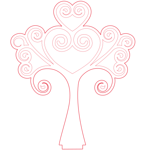 árbol con corazones 2