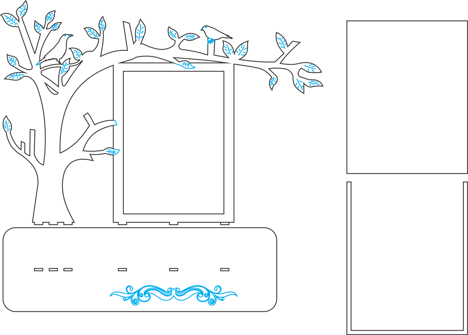 árbol con espacio para una foto