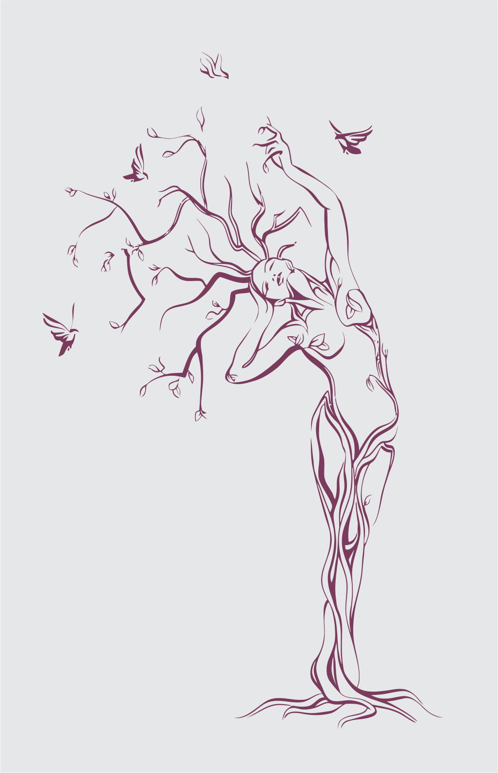 árbol cuerpo de mujer