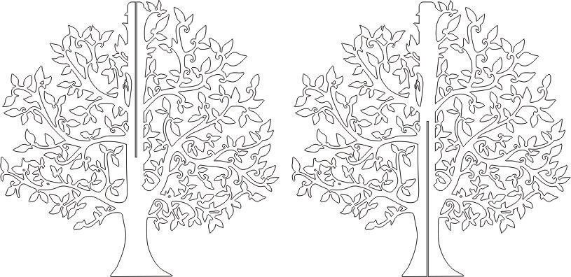 árbol de copa redonda armable