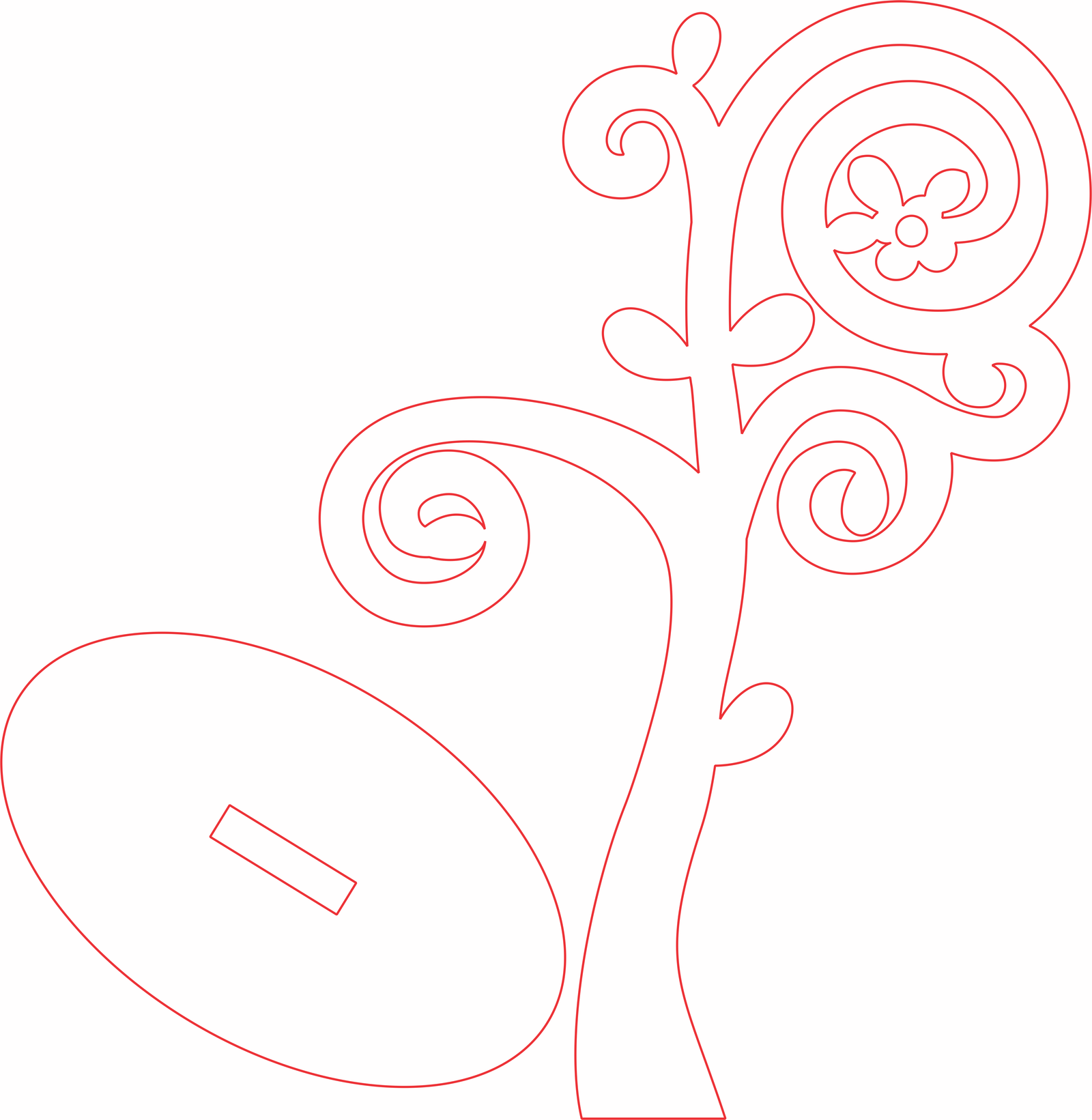 árbol de una espiral