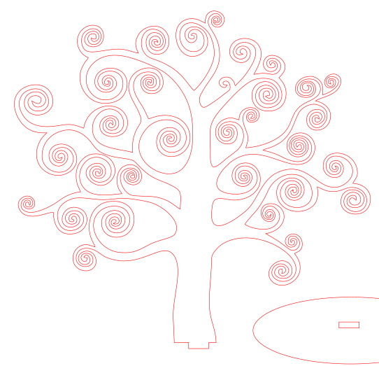 árbol exhibidor de bisutería