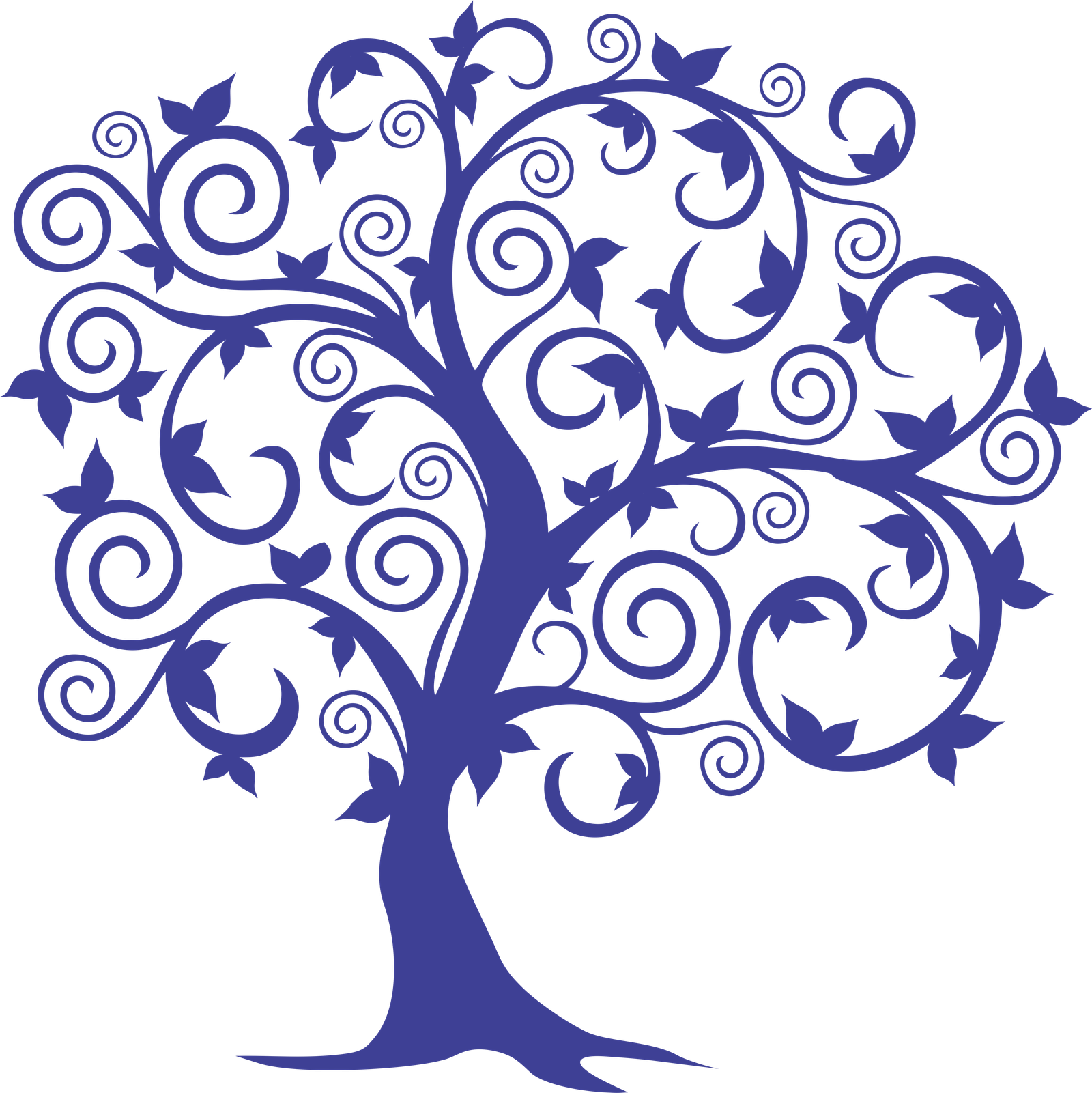 árbol hojas y espirales 2