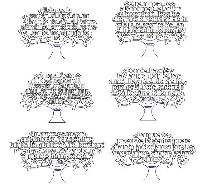 árboles con oraciones