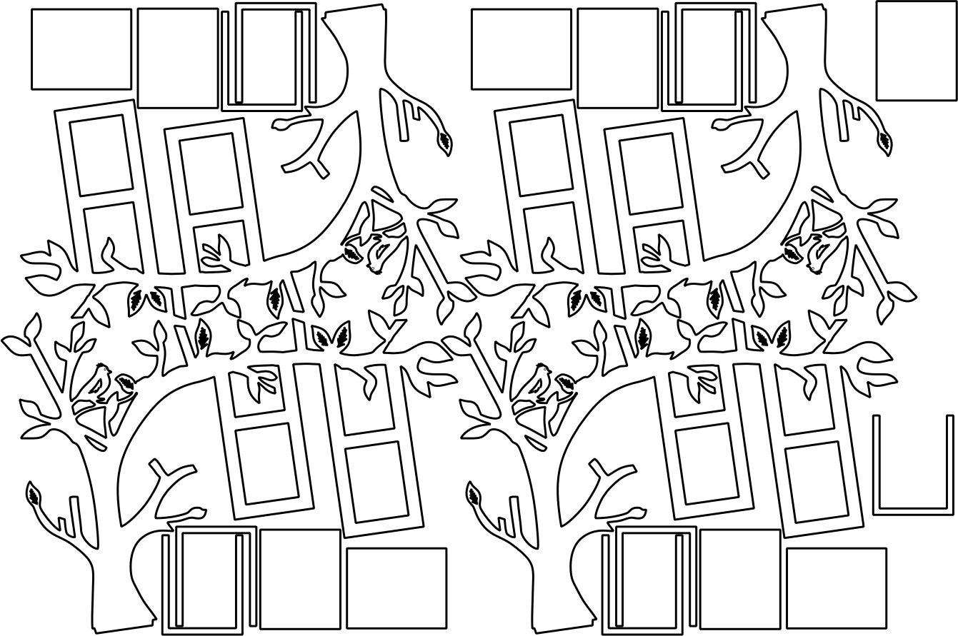 árboles portarretratos