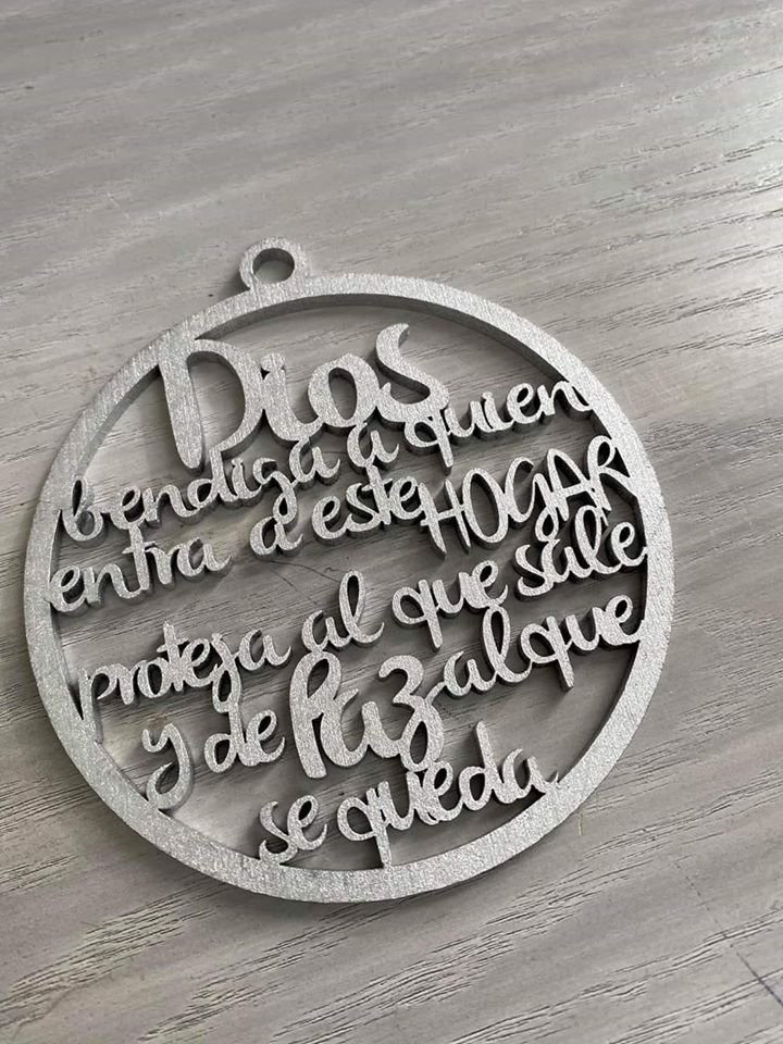 colgante dios bendice