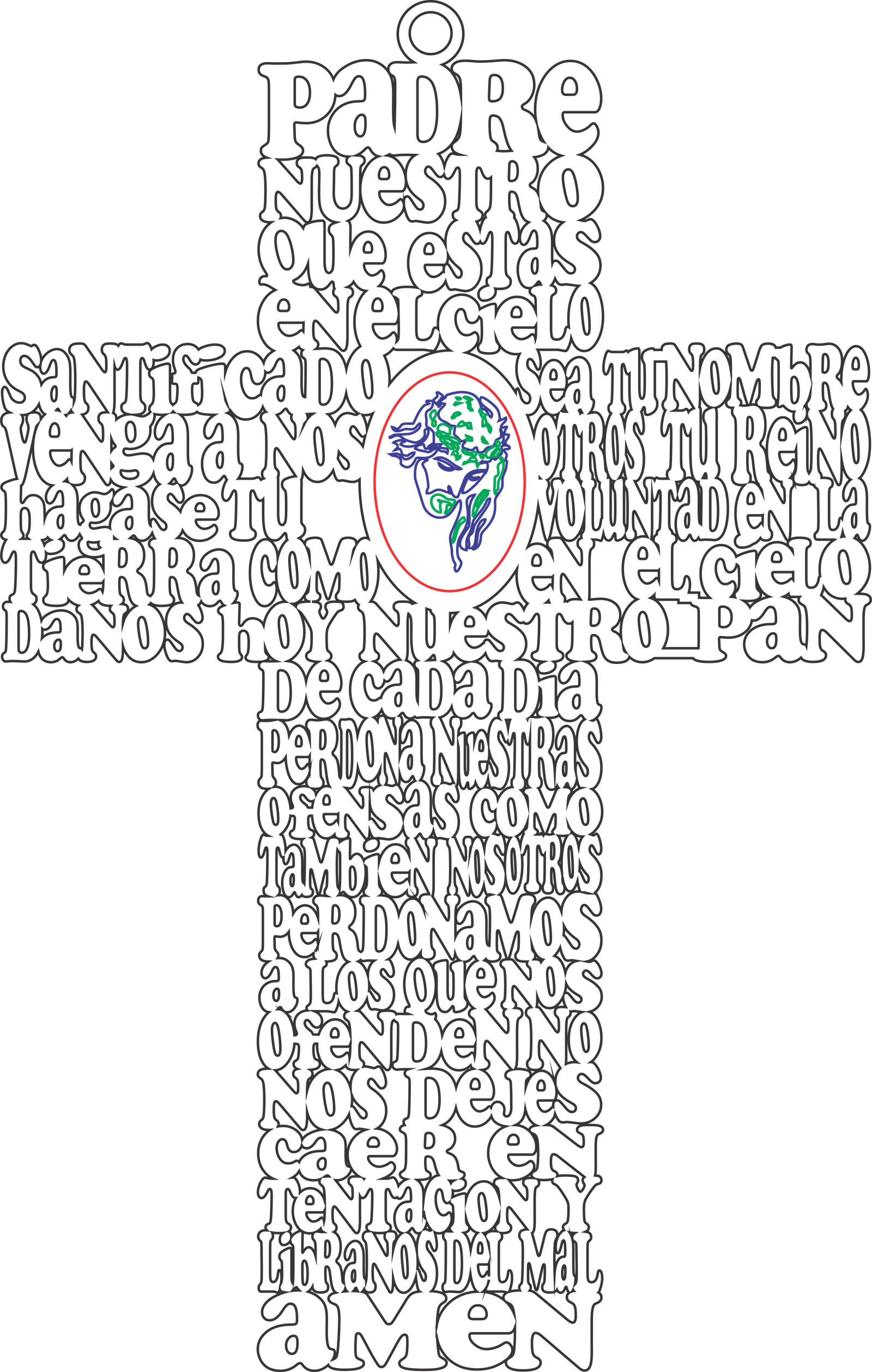 cruz cristo con espinas 2