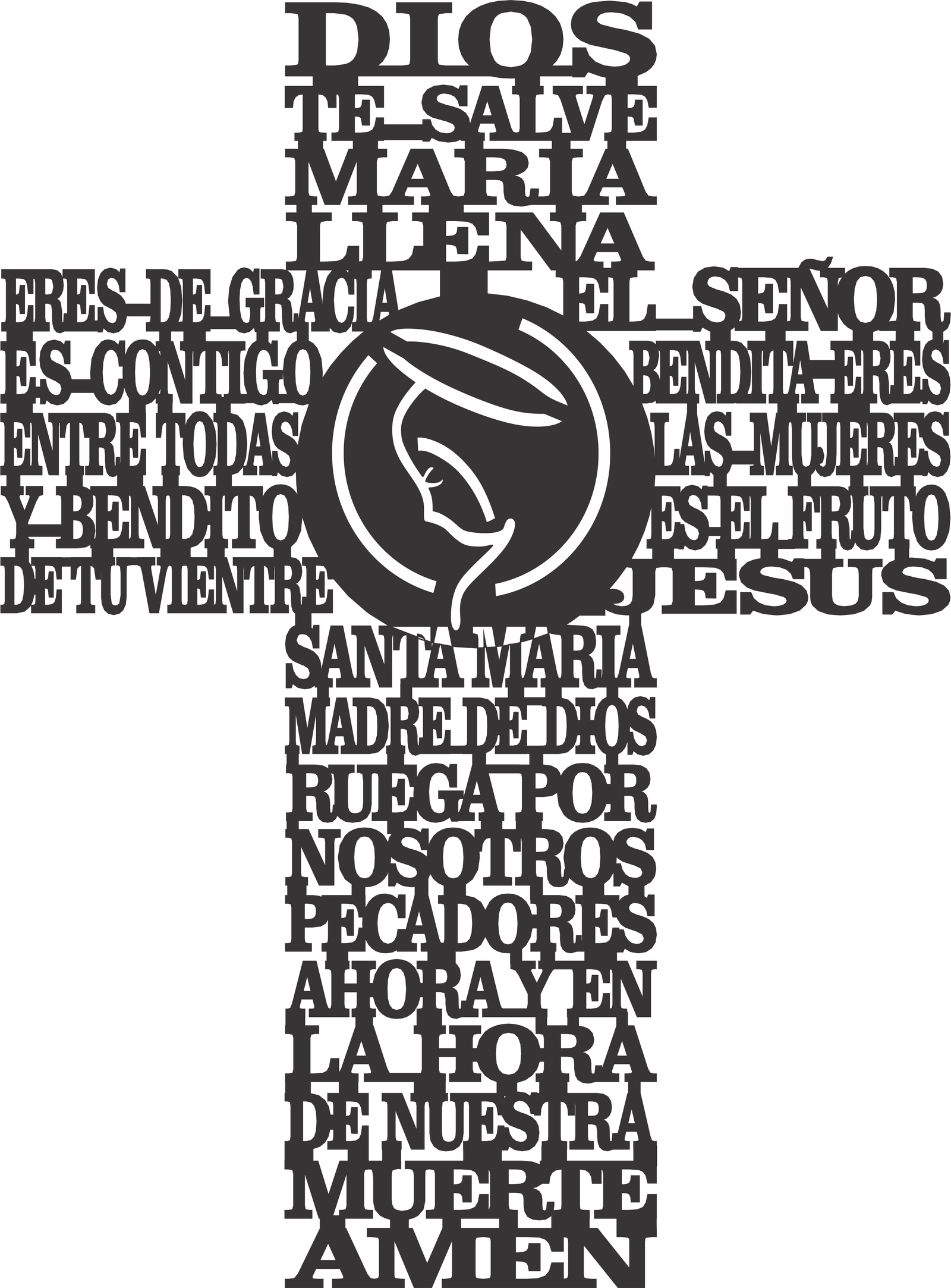 cruz dios te salve maría