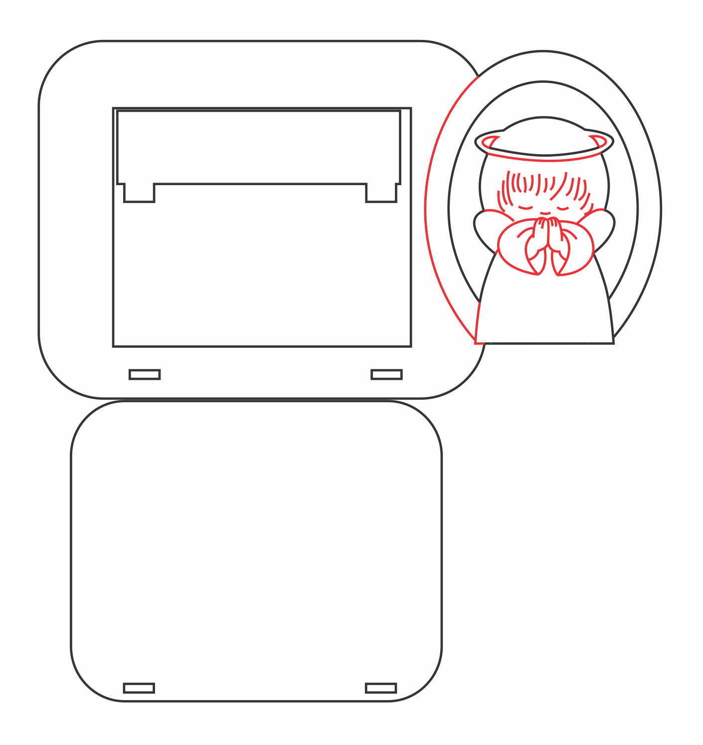 marco para foto angelito