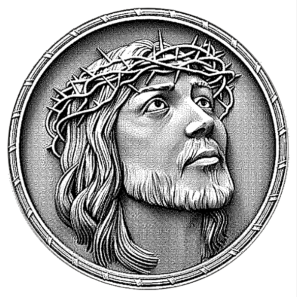 rostro jesucristo para grabado