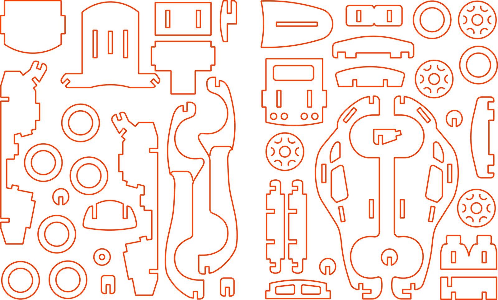 auto pequeño armable