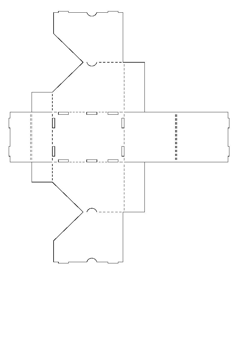 caja de cartón apilable