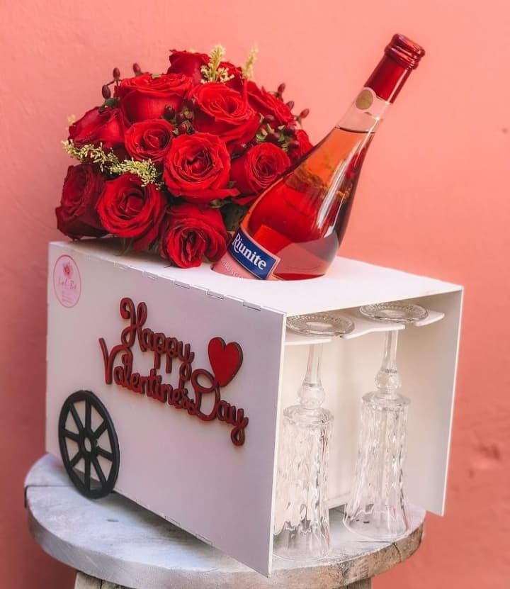 caja para botella carrito de helados