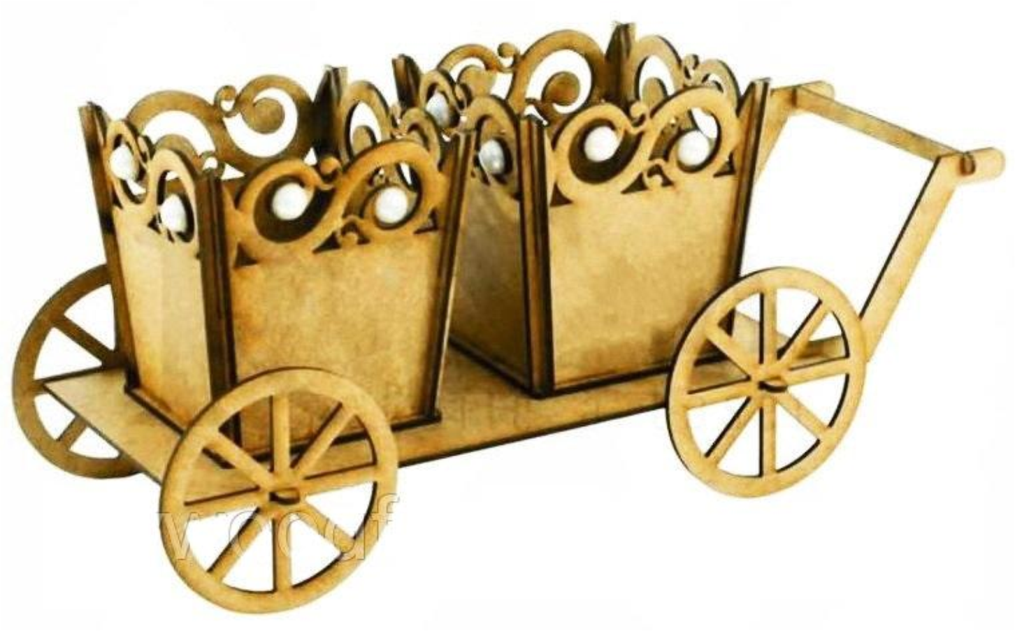 carreta con dos cestas