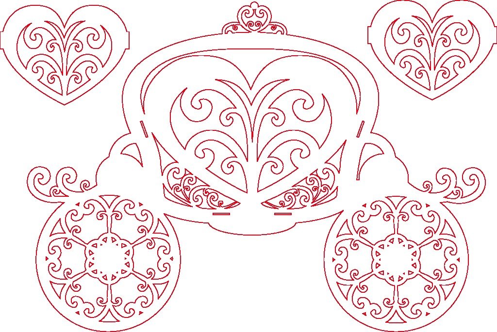 carroza gigante corazón