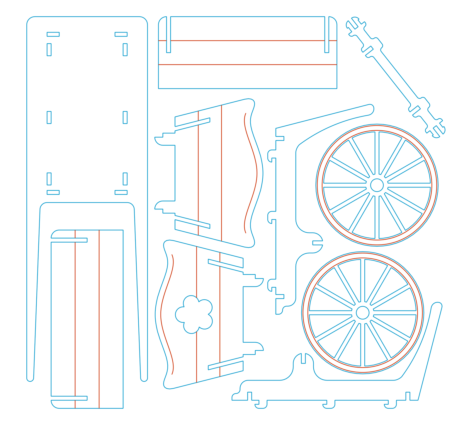 carruaje de dos ruedas
